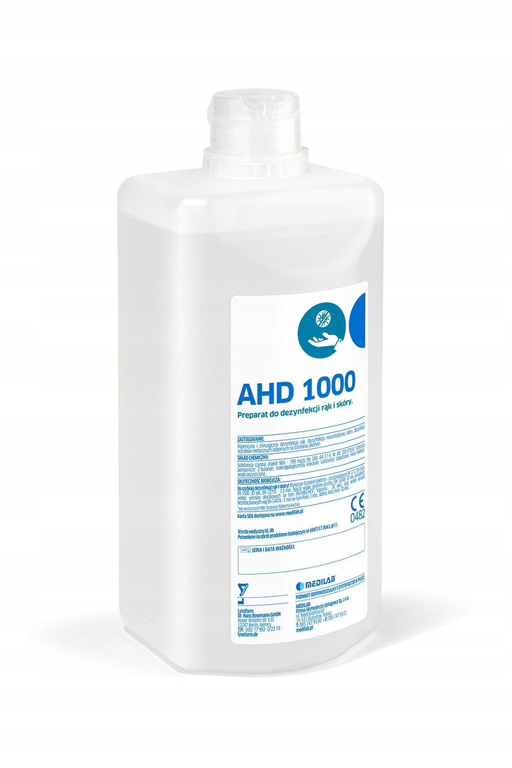 

Ahd 1000 Płyn do Dezynfekcji 500ml