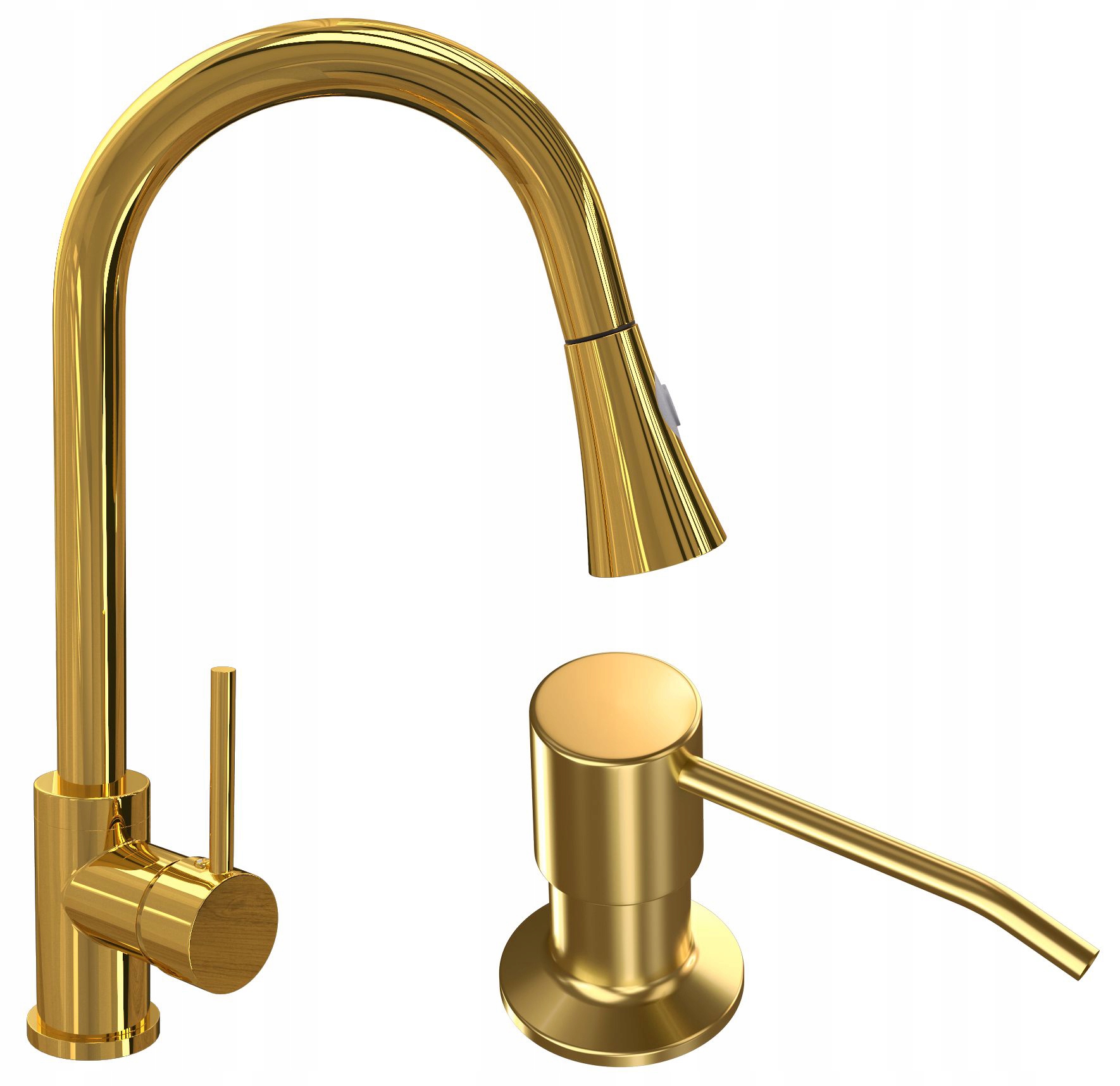 Snake Zlatá Kuchynská Batéria Dávkovač Zlatý