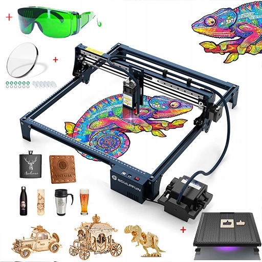 Лазерный гравер SCULPFUN S30 Pro с пластинчатым насосом