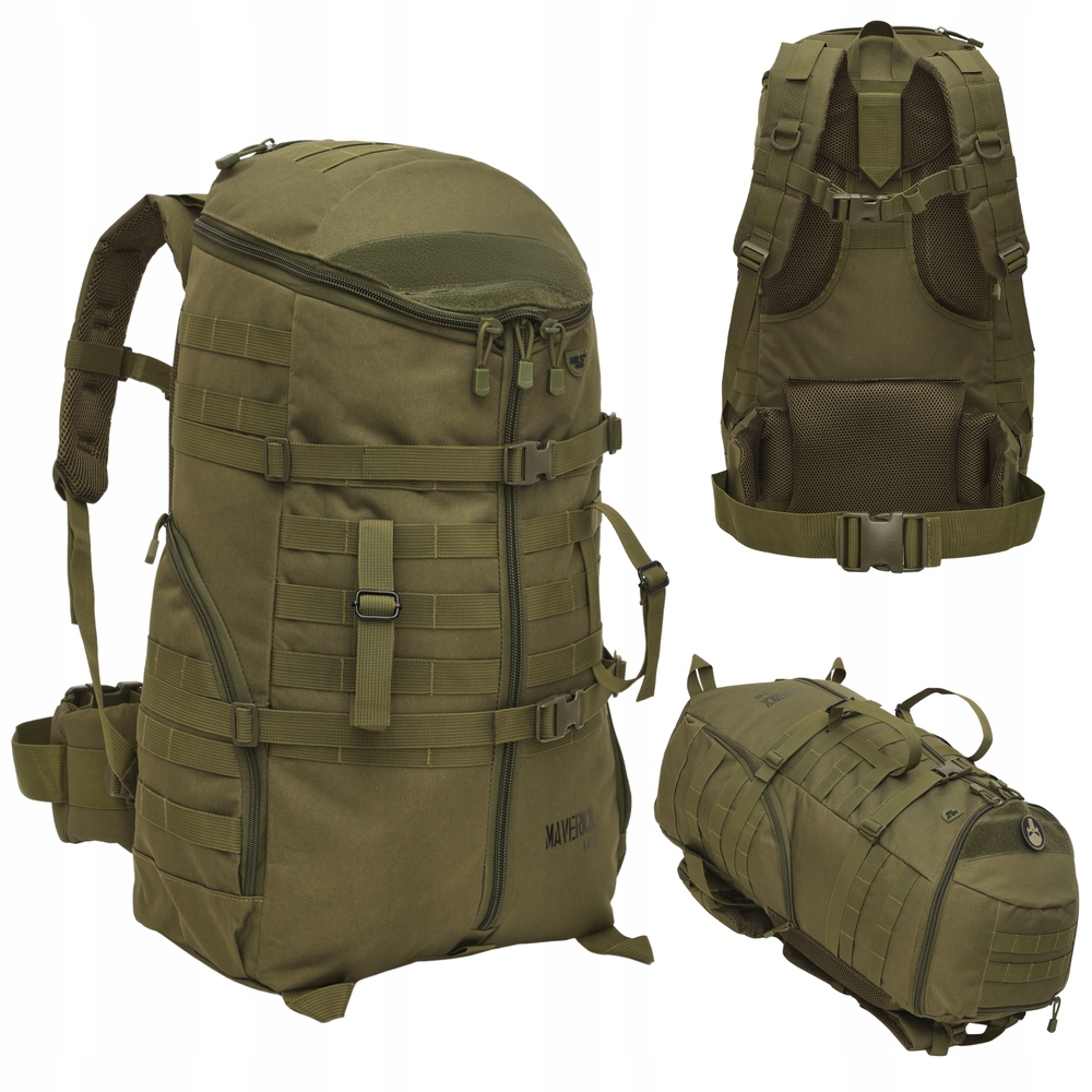 Batoh Turistický Trekingový Taktický Prostorný Zelený Horský 65 L Nils