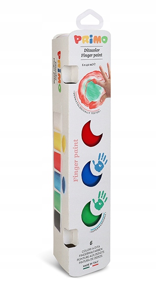 

Farby do malowania palcami 6 x 40 ml