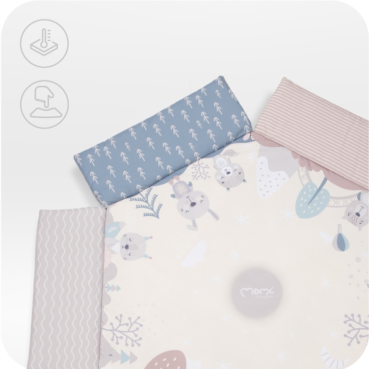 MOKOMASIS KILIMĖLIS KŪDIKIAMS 2in1 - MoMi PASTEL - JUTIKLINIAI BASEINO ŽAISLAI Gamintojo kodas MAED00017