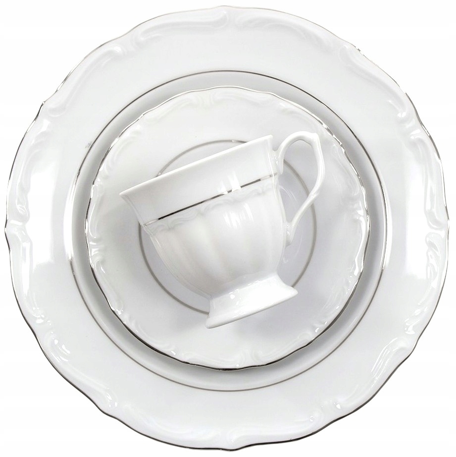 

G237 Serwis Do Kawy 6/12 Maria Teresa Platyna Lini