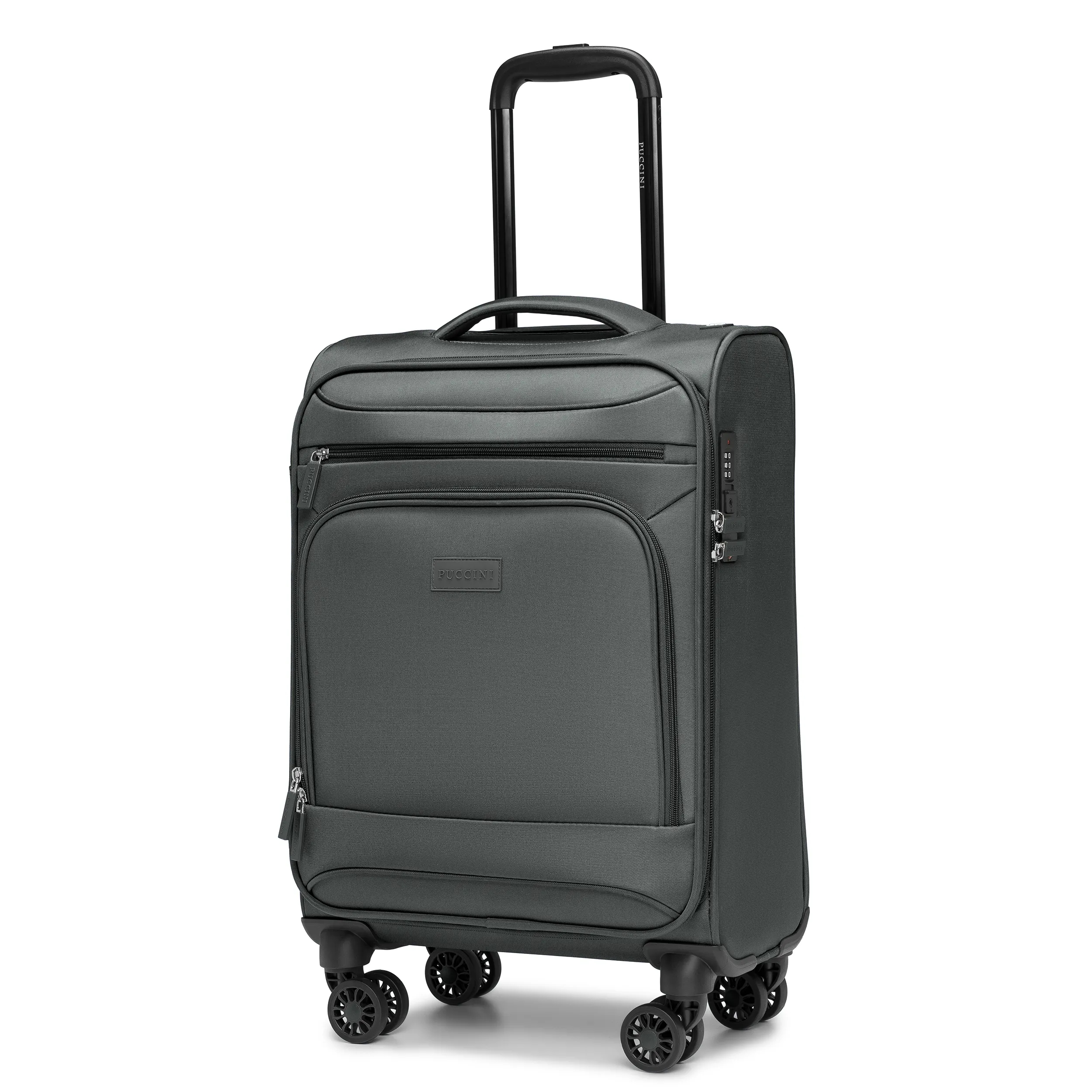 Walizka Kabinowa Podróżna Miękka Na Kółkach Puccini Szara EM50255C-4B