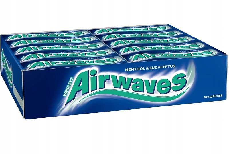 Levně Žvýkačka Airwaves Eucalyptus Orbit 30 kusů