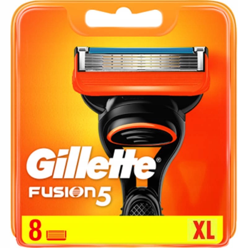 Oryginalne Męskie Wkłady Ostrza Do Maszynki Gillette Fusion5 8 sztuk