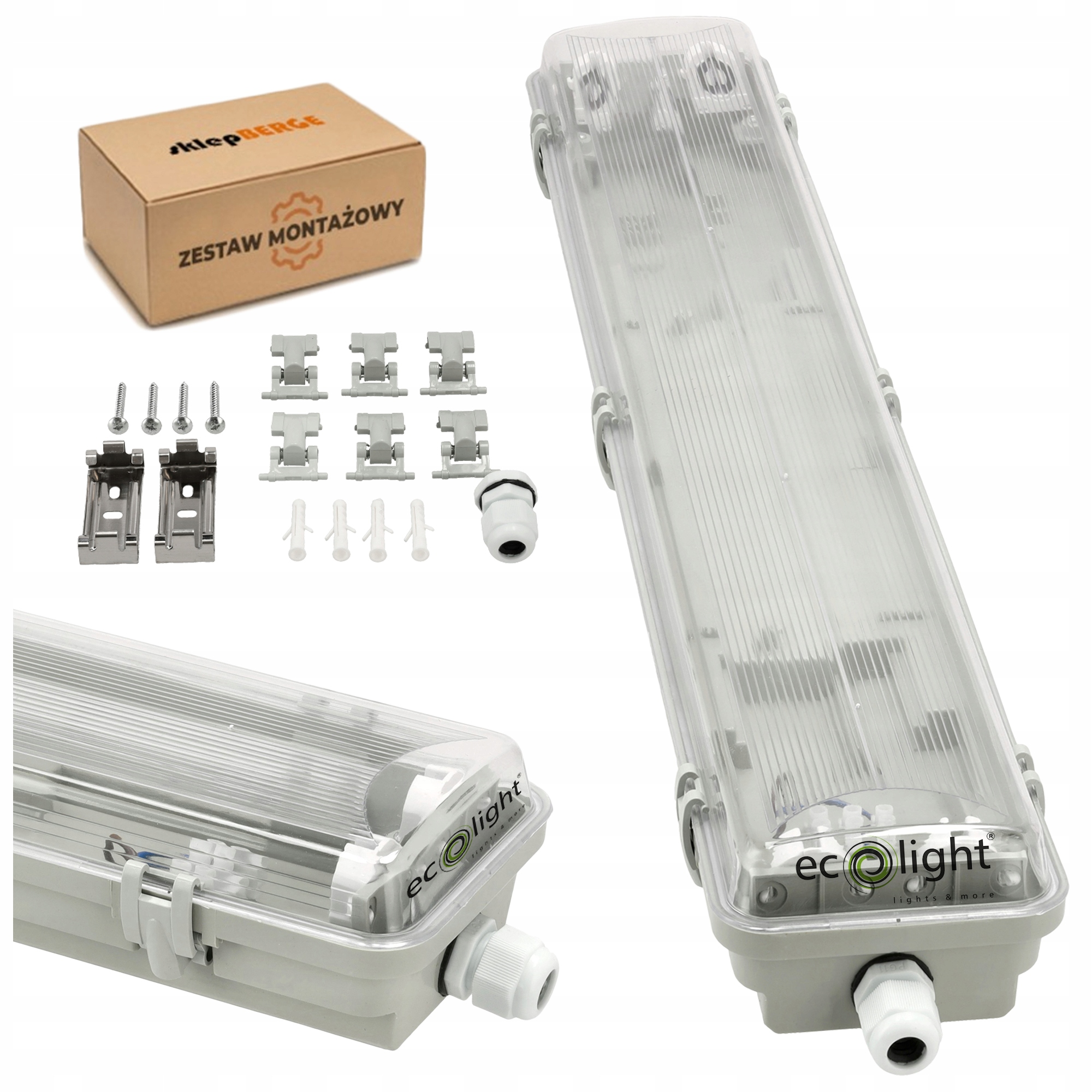 Oprawa hermetyczna do świetlówek LED 2x60 cm IP65