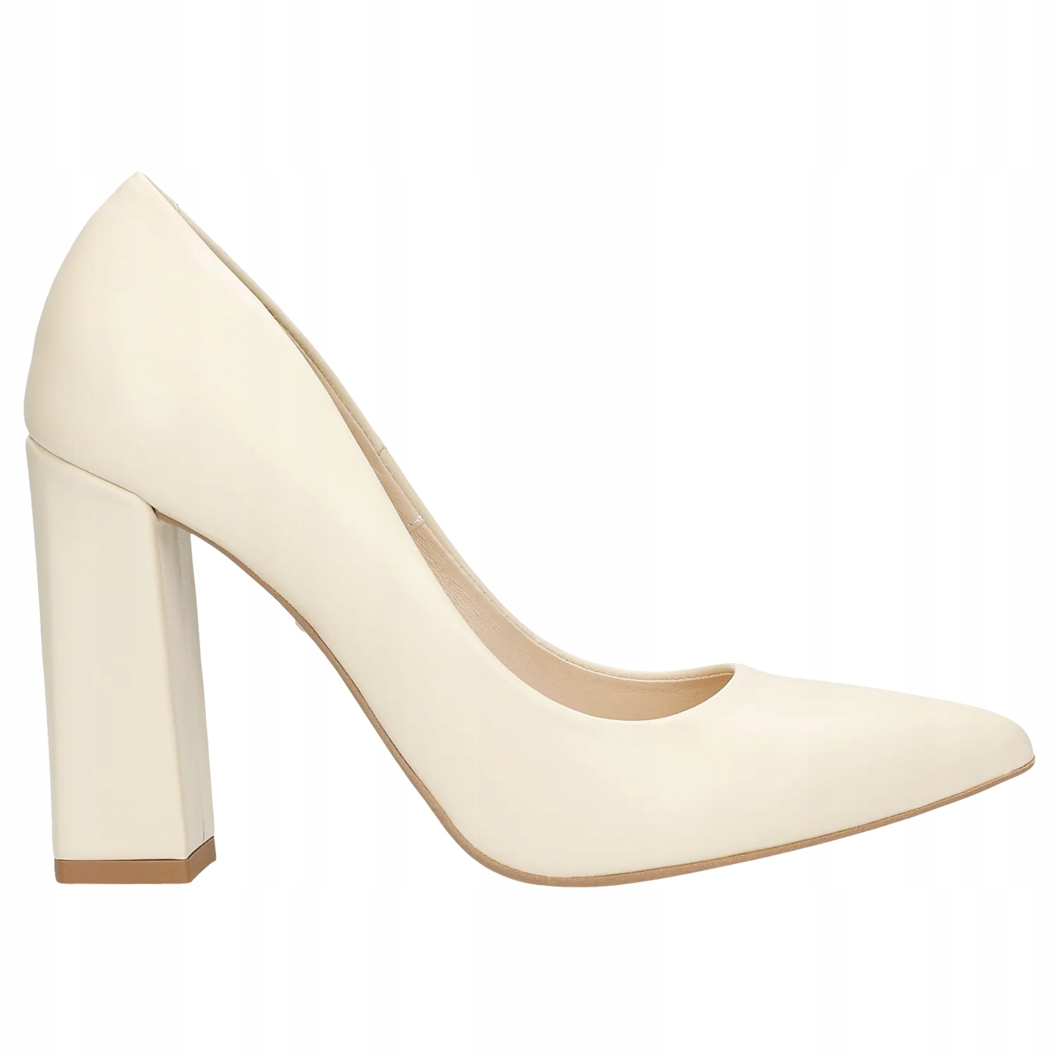 

Buty Wojas Czółenka damskie słupek beżowe r. 38