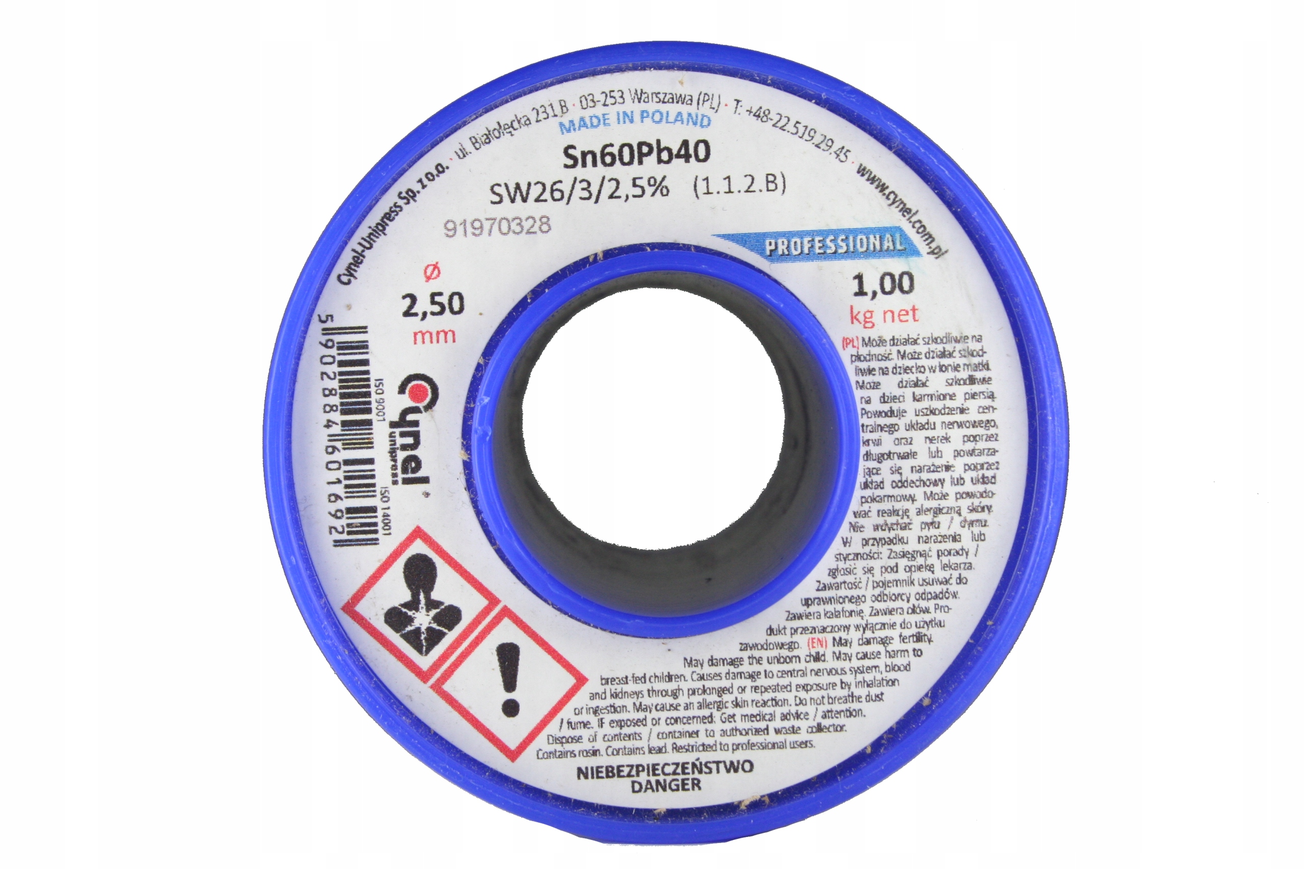 CYNA SPOIWO DRUT DO LUTOWANIA 2,5mm 1kg