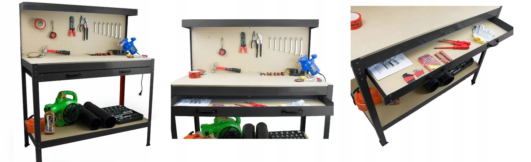 ВЕРСТАК С СТОЛЕШНИЦЕЙ И СТЕНОЙ ДЛЯ ИНСТРУМЕНТОВ