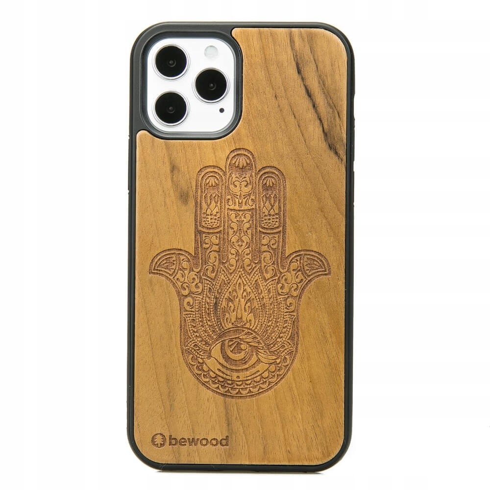 Pouzdro Bewood pro iPhone 12/12 Pro Hamsa Imbuia