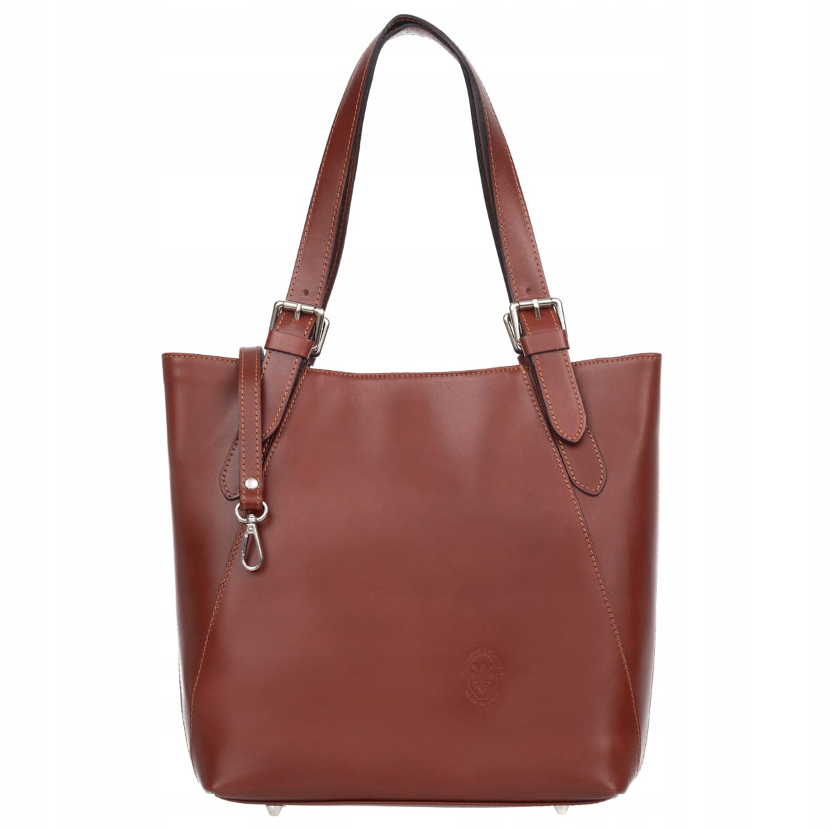 Velká kožená kabelka Vezze Celesta Koniak