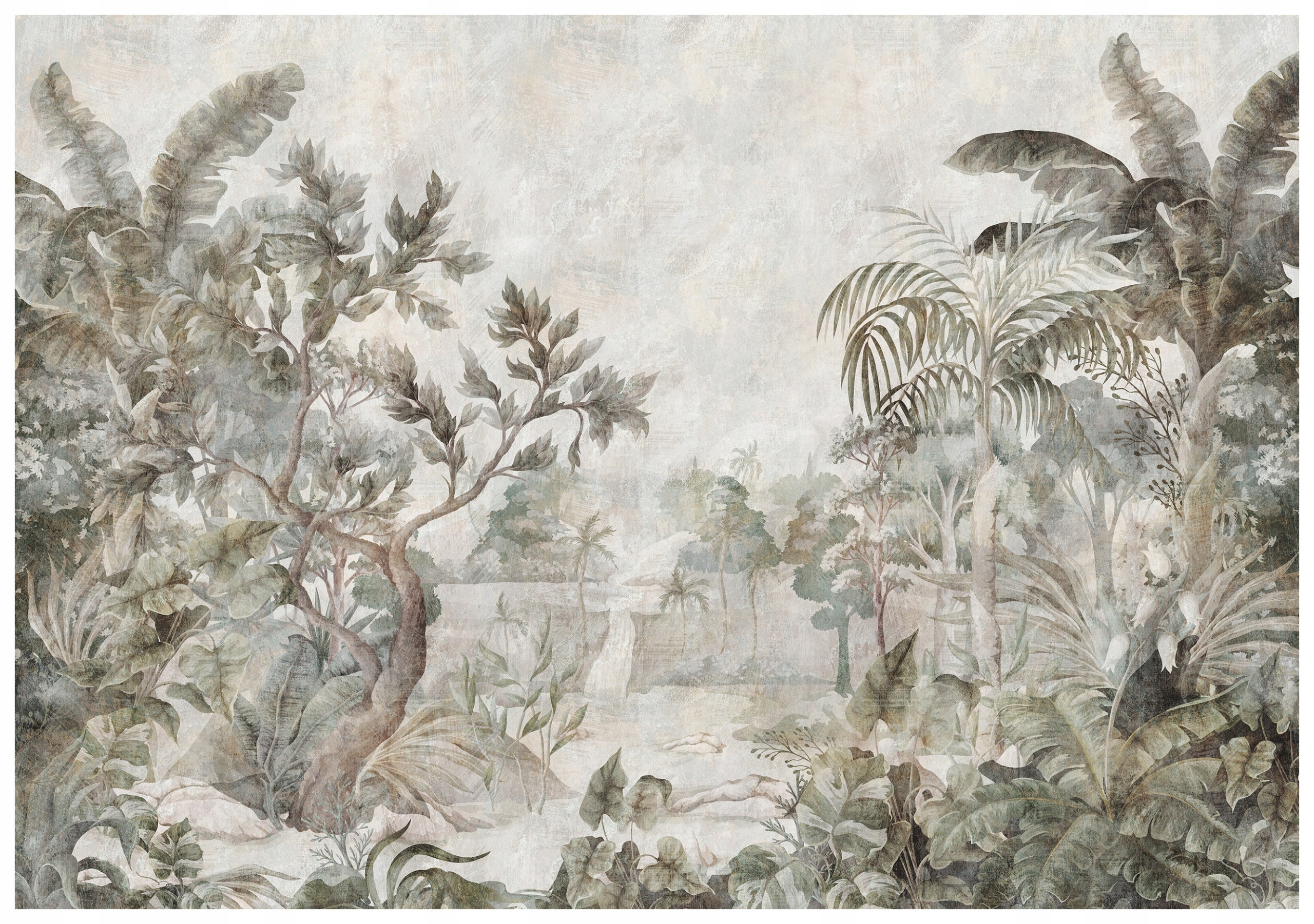 Vliesová fototapeta Tropický ráj Palmy Liany Džungle 350x250 lepidlo