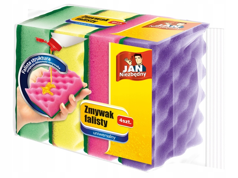 

Jan Niezbędny Zmywak Kuchenny Falisty 4 Sztuki