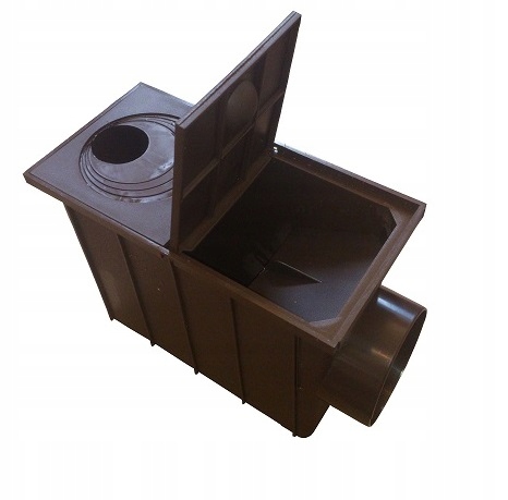 OSADNIK RYNNOWY BOCZNY RYNNY POZIOMY BRĄZOWY