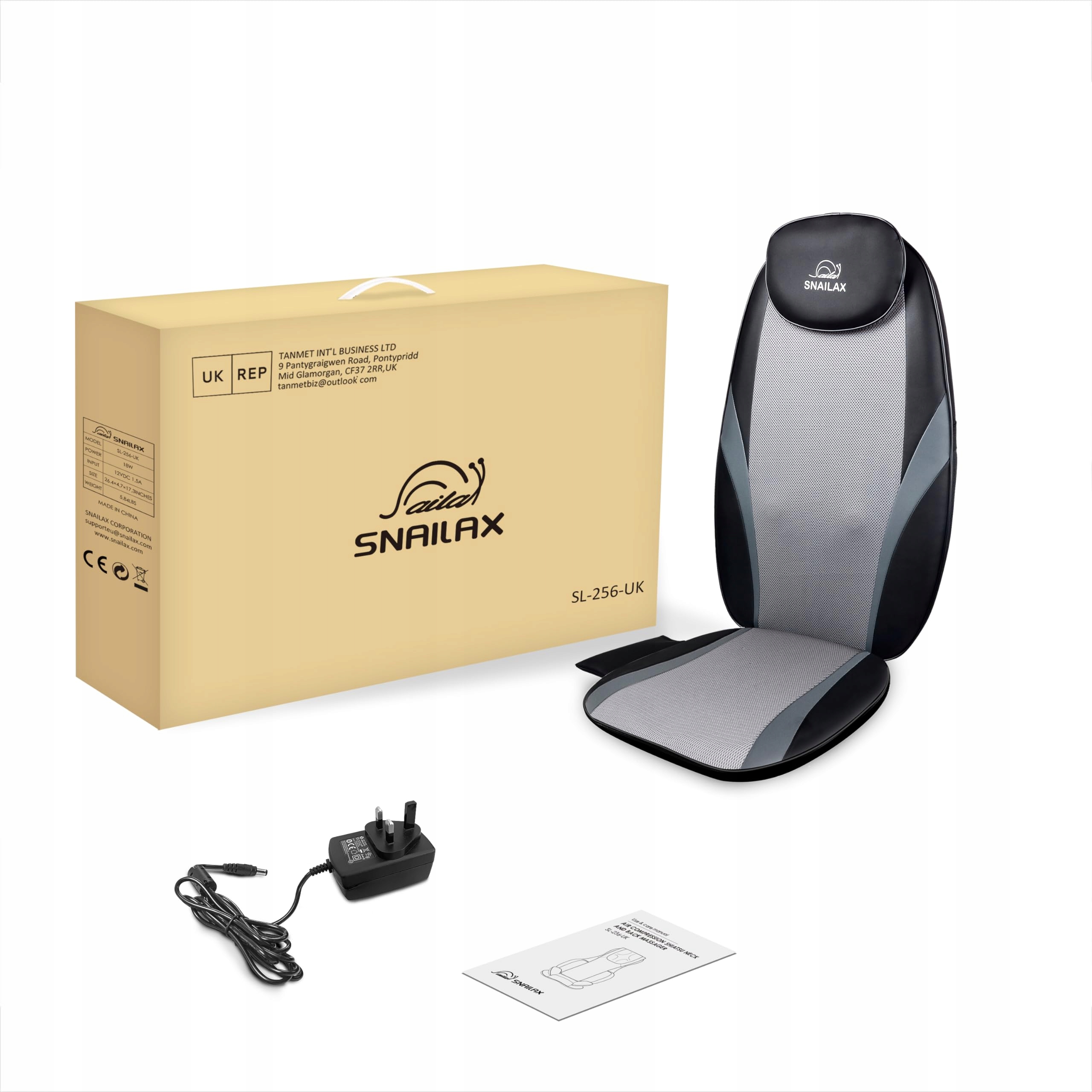 Mata masujaca masażer Shiatsu Snailax SL-256 funkcja grzania wibracje