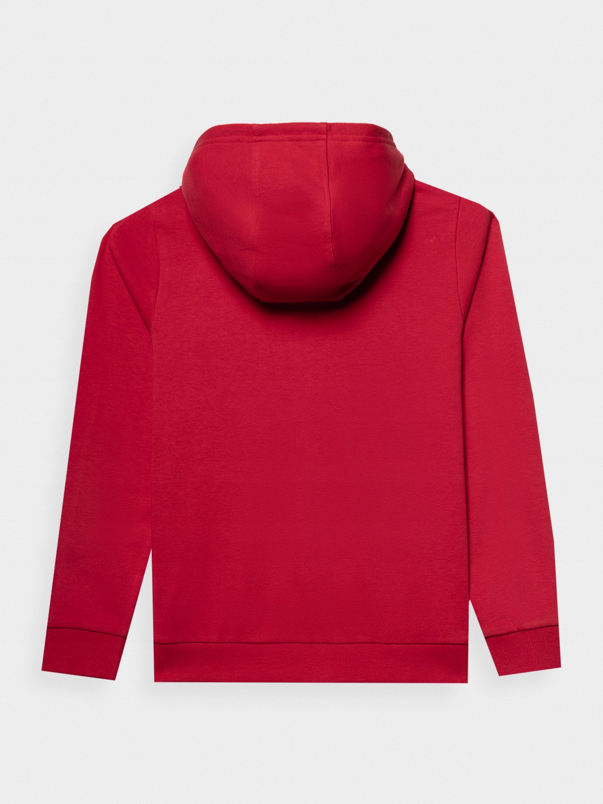 BLUZA 4F CHŁOPIĘCA DRESOWA ROZPINANA Z KAPTUREM - CZERWONA r. 158 Kolor czerwony