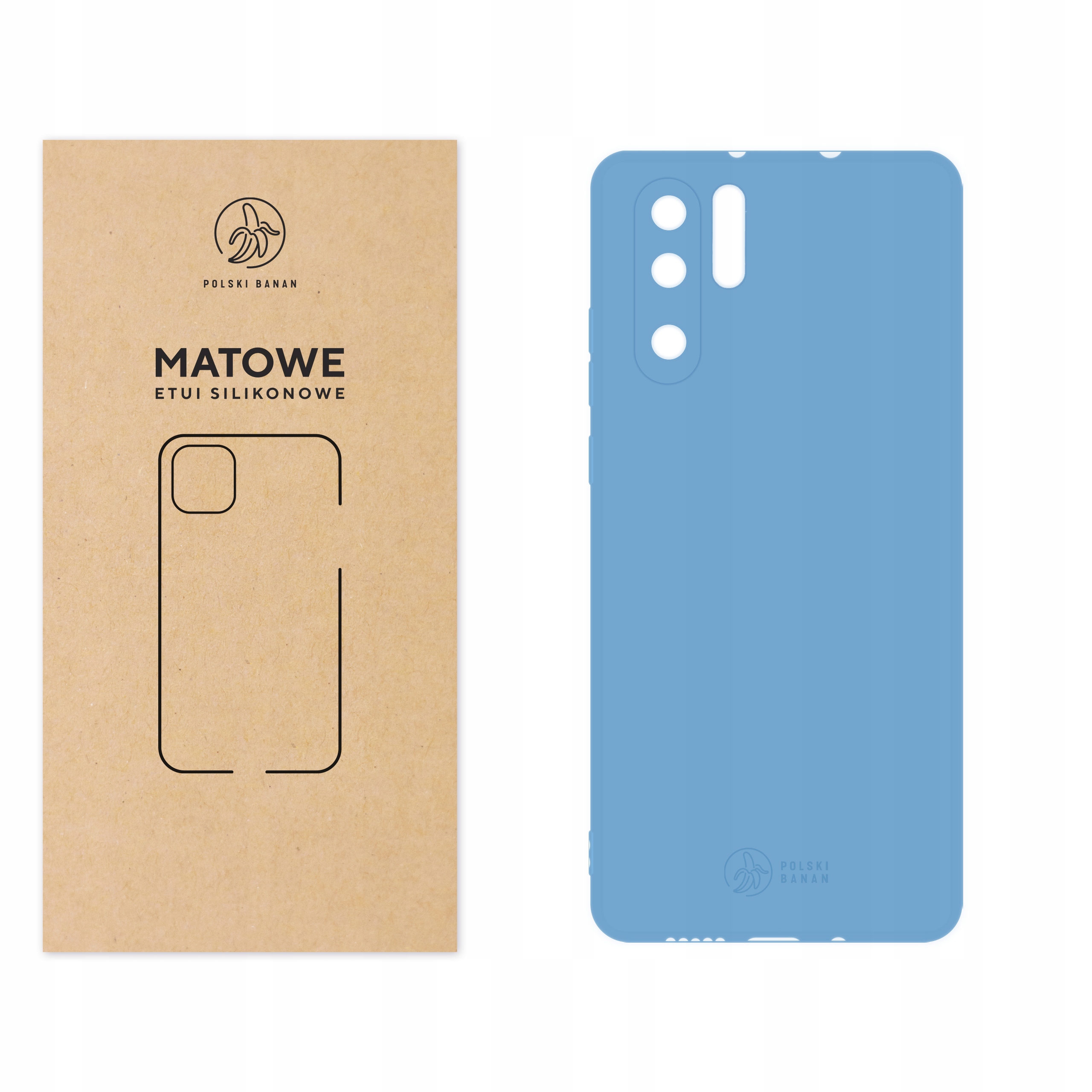 

Etui Matowe do Huawei P30 Pro błękitne
