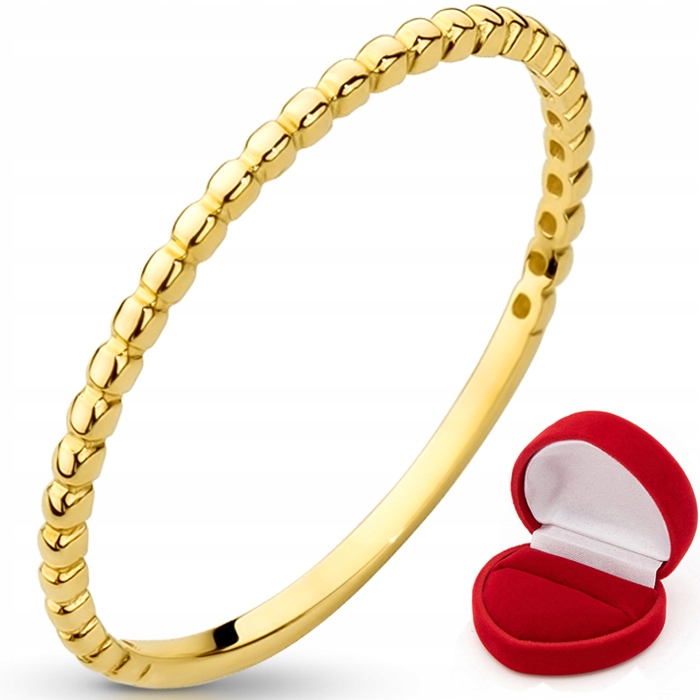 ZŁOTY PIERŚCIONEK OBRĄCZKA CELEBRYTKA 333 8K r9-24