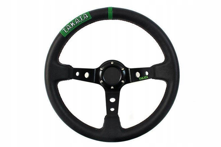 Kierownica Sportowa Pro 350MM OFFSET:80MM (głęboka) Takata Pvc