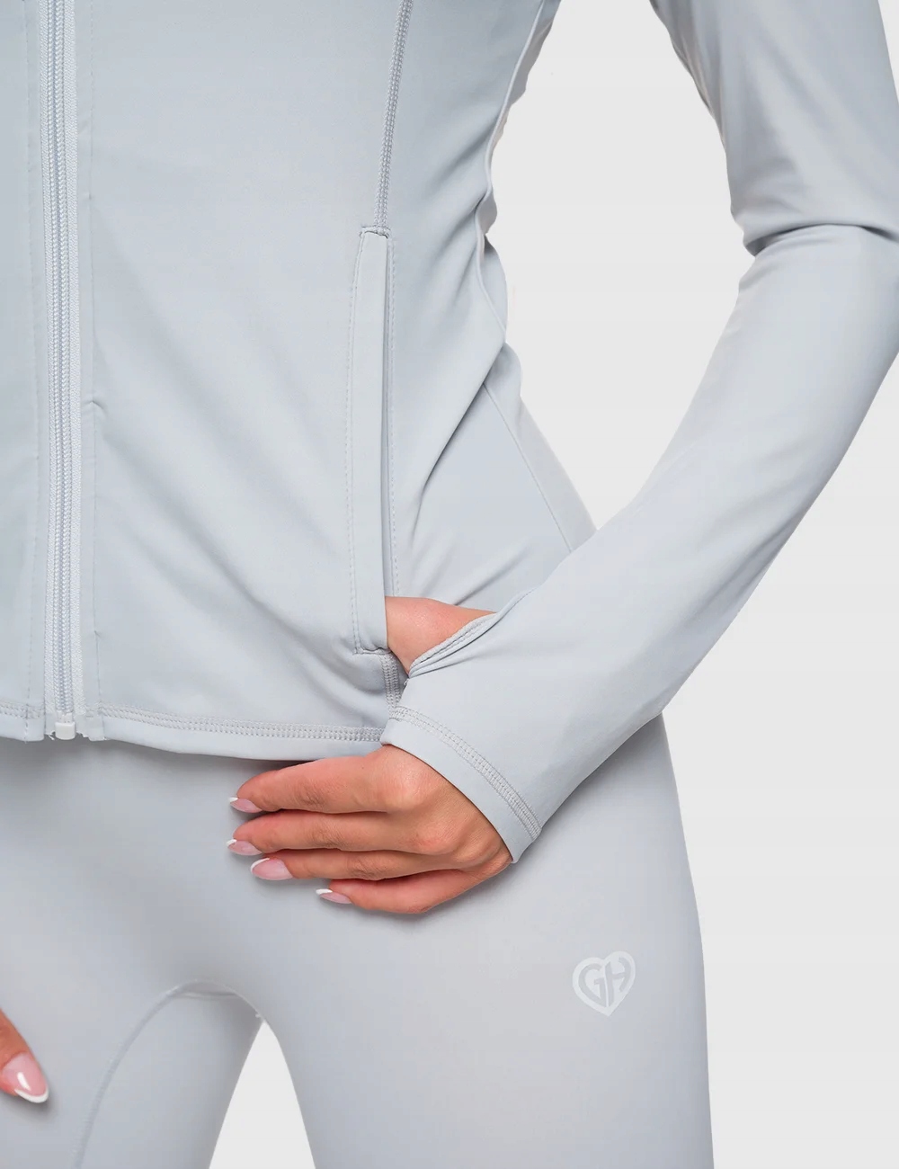 Bluza z suwakiem GH x QCZAJ - Szara l Kod producenta GYM HERO x QCZAJ