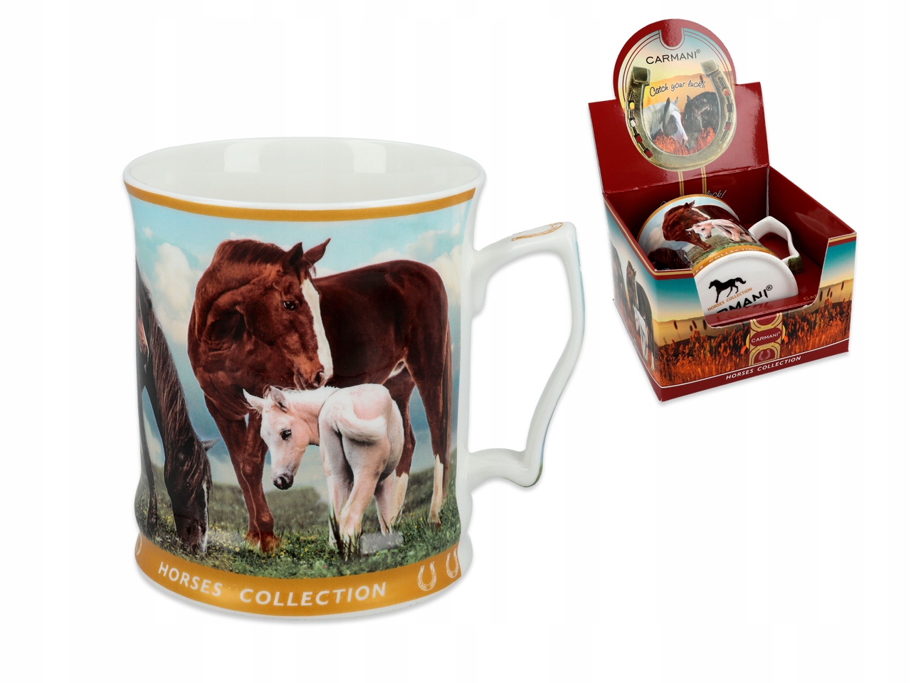 

Porcelanowy Kubek Z Serii Konie Mały Konik 480ml