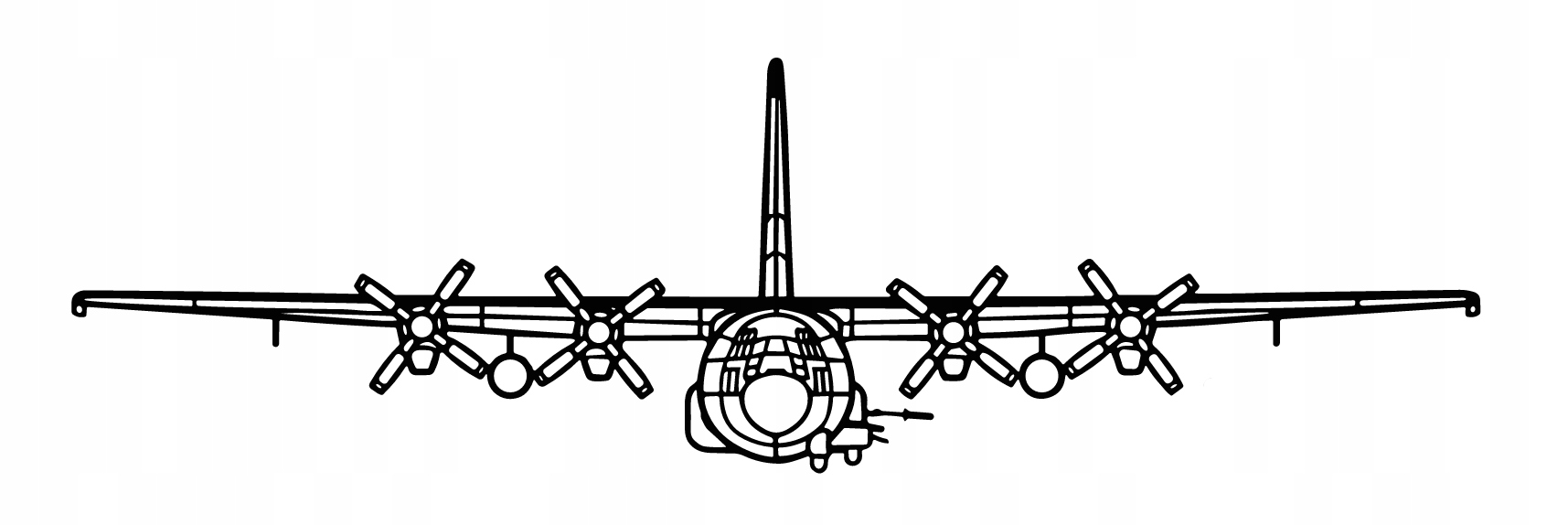 nástěnná dekorace obraz AC-130U