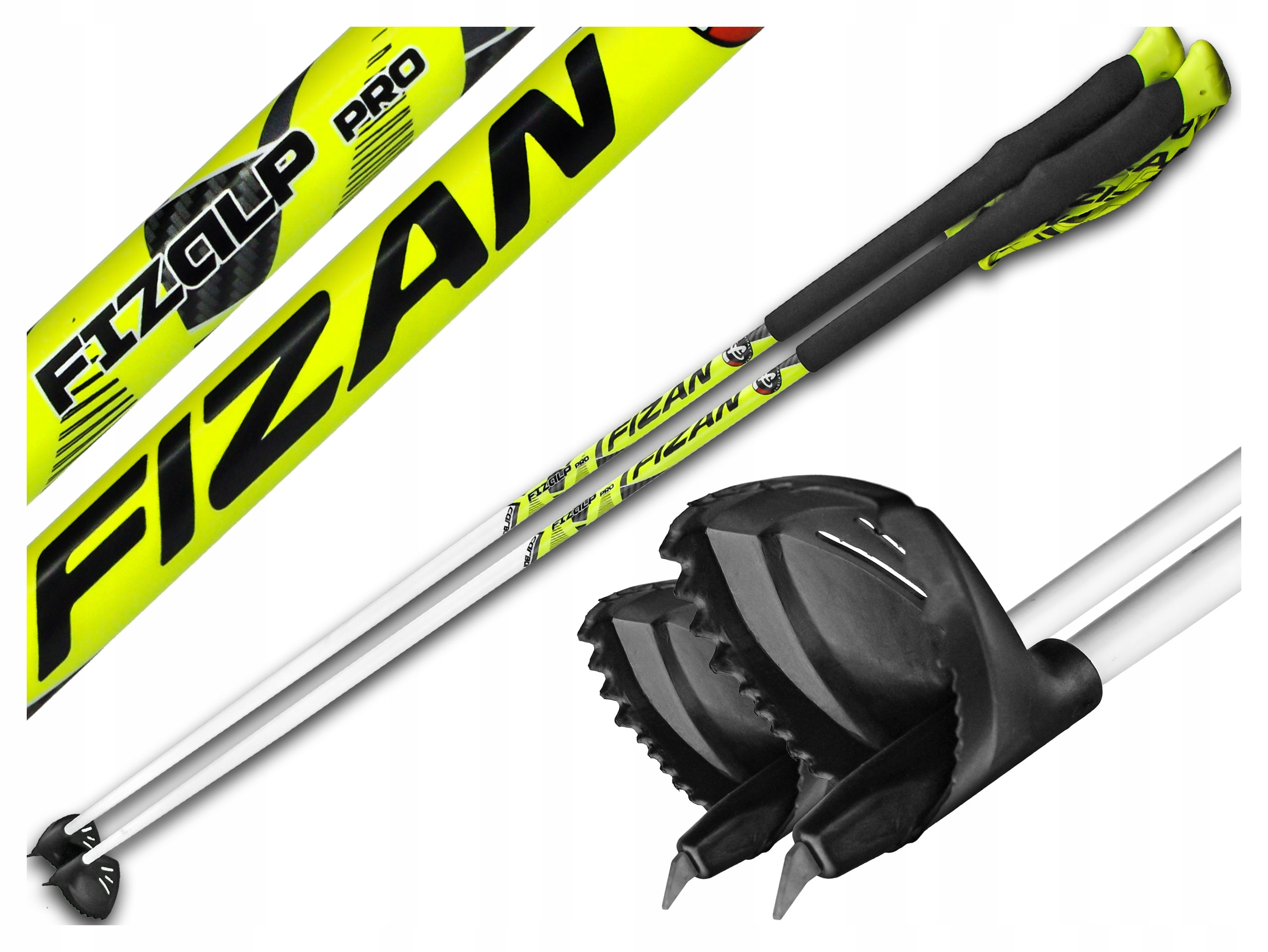 Kije Skiturowe Biegowe Trail Fizan Fizalp Pro Carbon 80% Karbonowe 125 cm