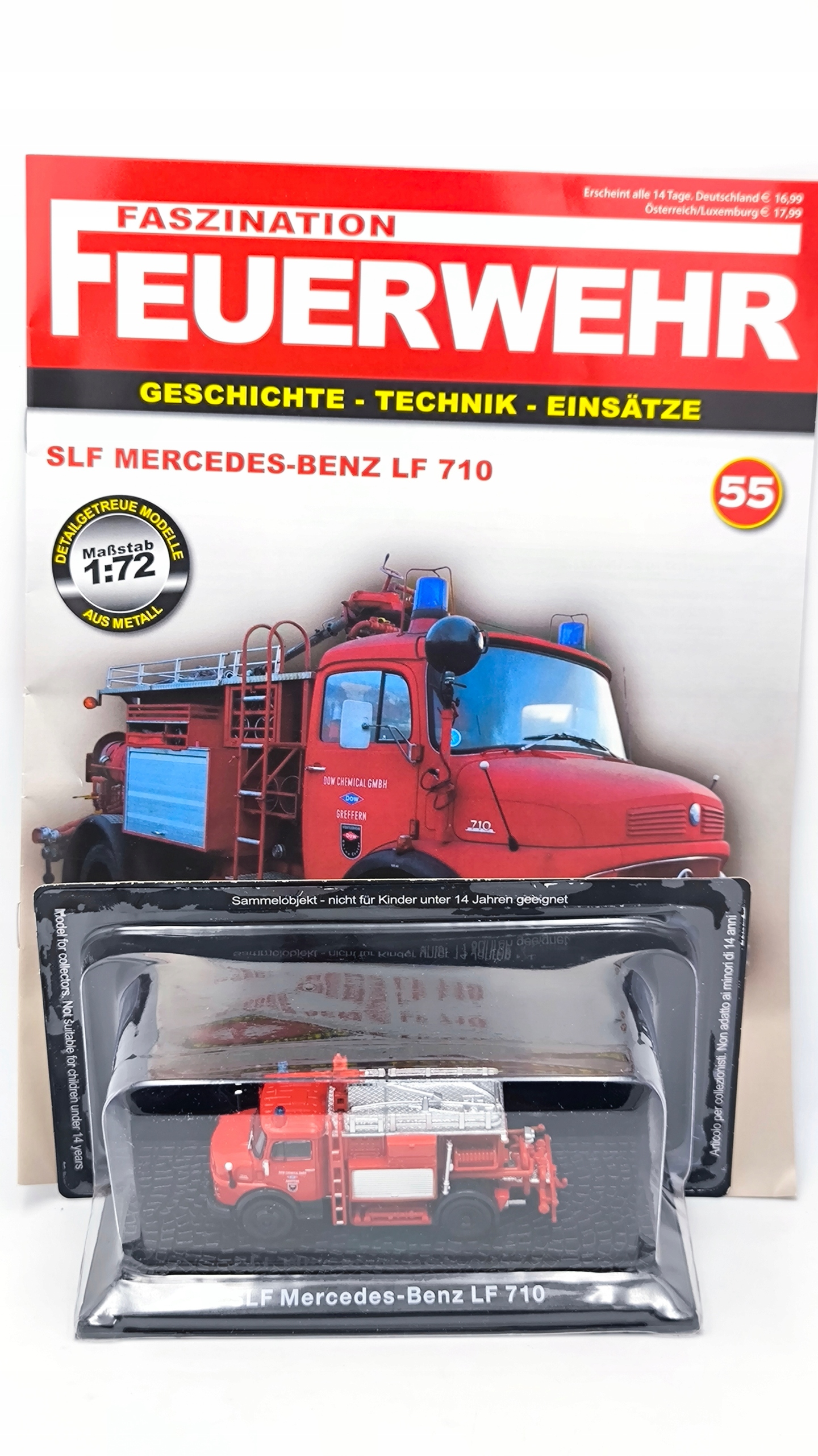 Stráž Slf Mercedes Benz Lf 710 č.55 1:72 DeAgostini