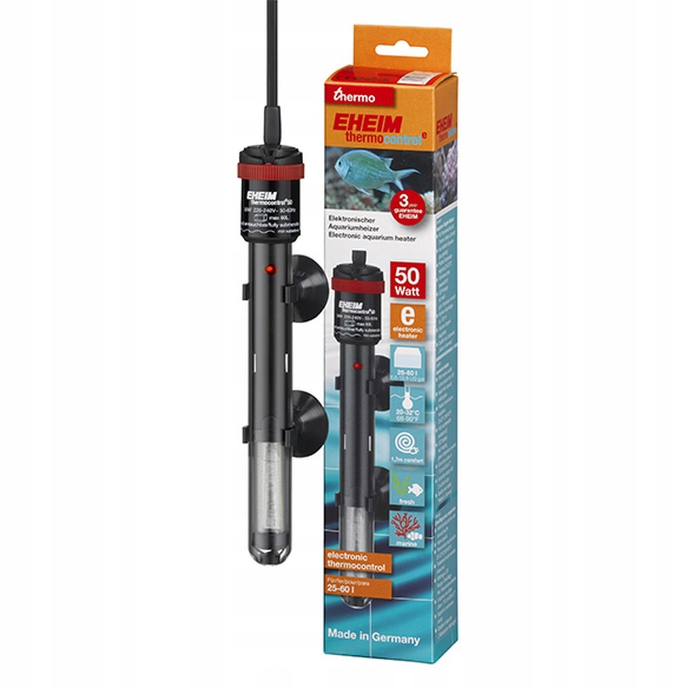 Levně Elektronická Ohřívačka Do Akvária S Termostatem Ohřívač Vody Ryby 50 W