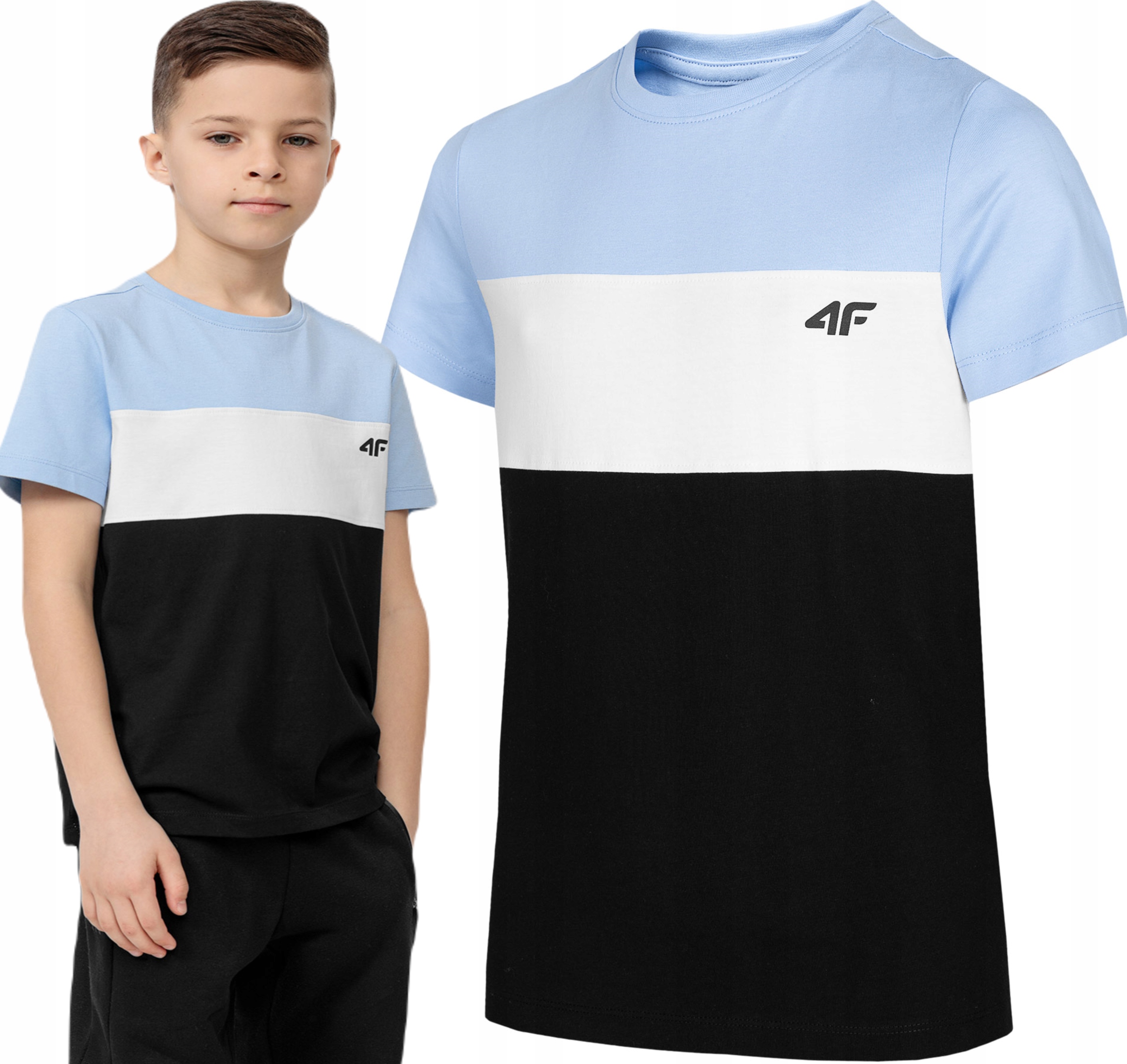 

T-shirt Chłopięcy 4F Koszulka Bawełna JTSM007 128