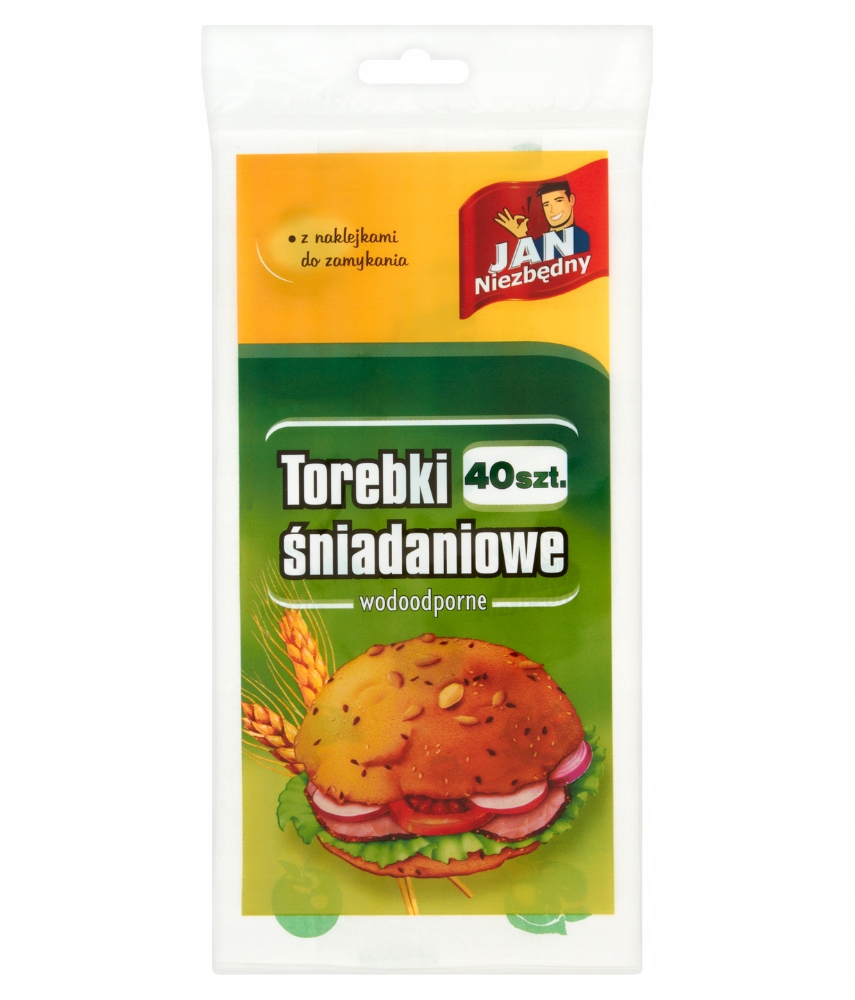 

Torebki Śniadaniowe Zamykane 40 Szt Jan Niezbędny