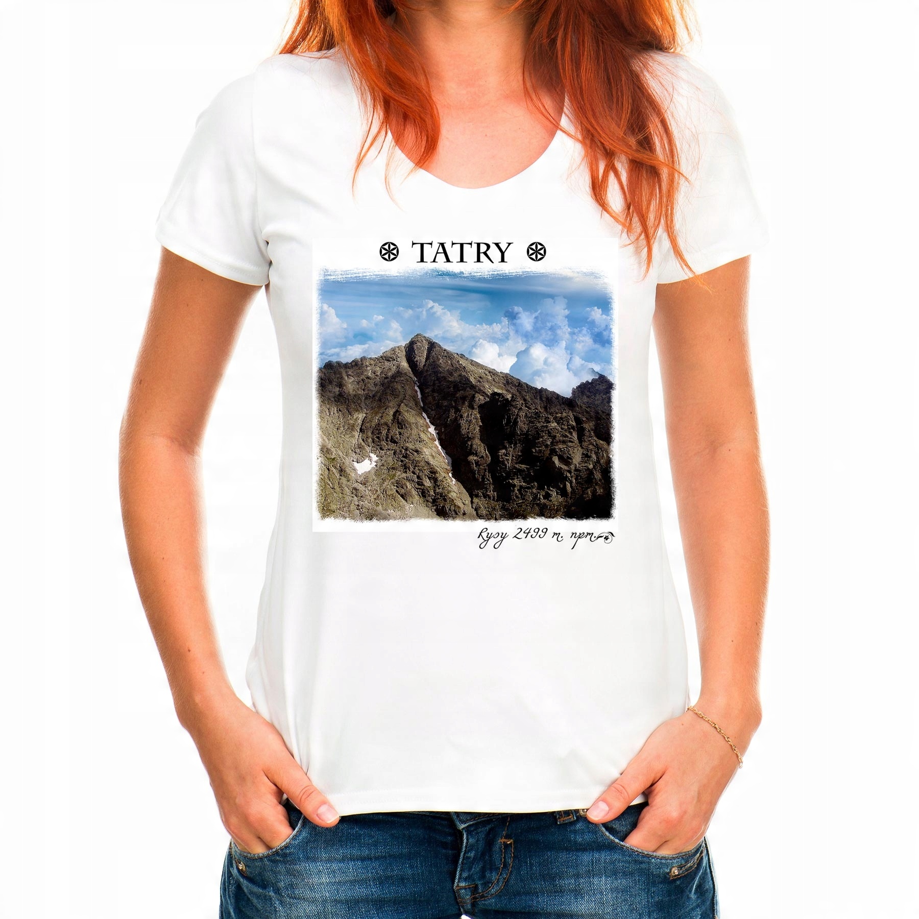 

Koszulka Zakopane Tatry Rysy (L):: M,: biały