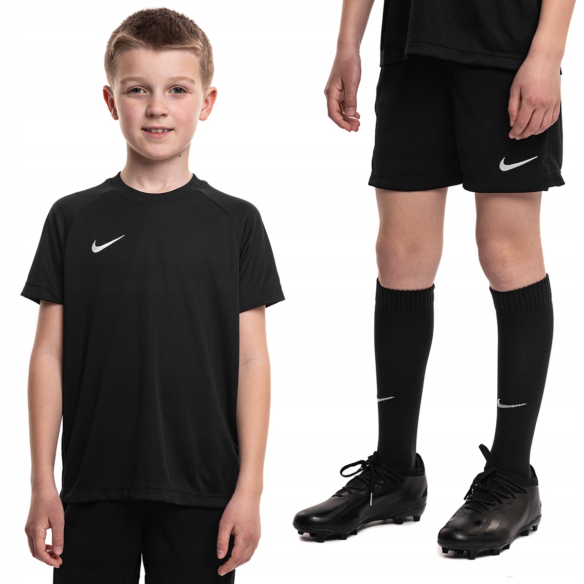 Komplet Sportowy Dziecięcy Nike Koszulka Spodenki Getry roz. L (118-122)