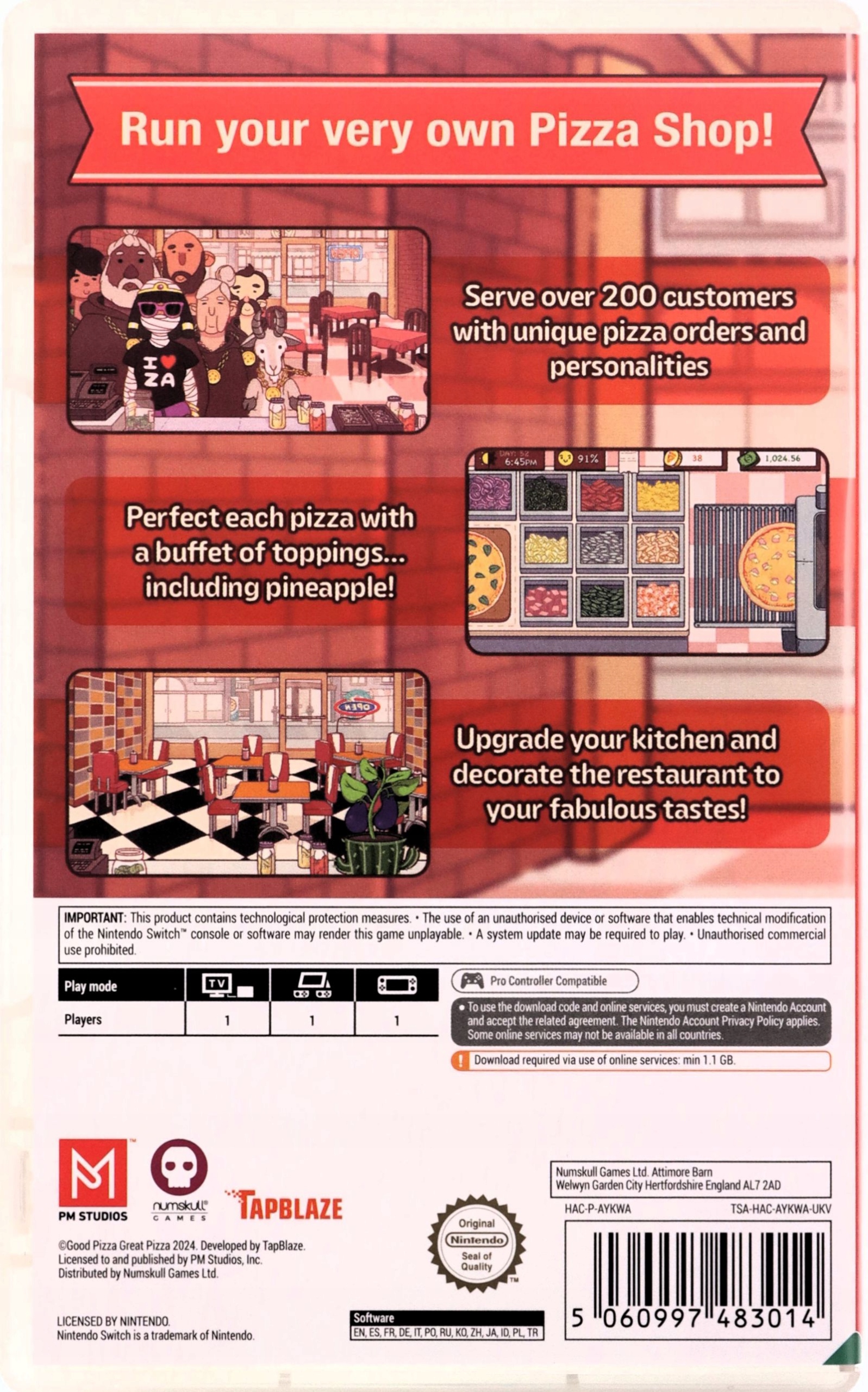 Good Pizza, Great Pizza Nintendo Switch pudełkowa • Cena, Opinie