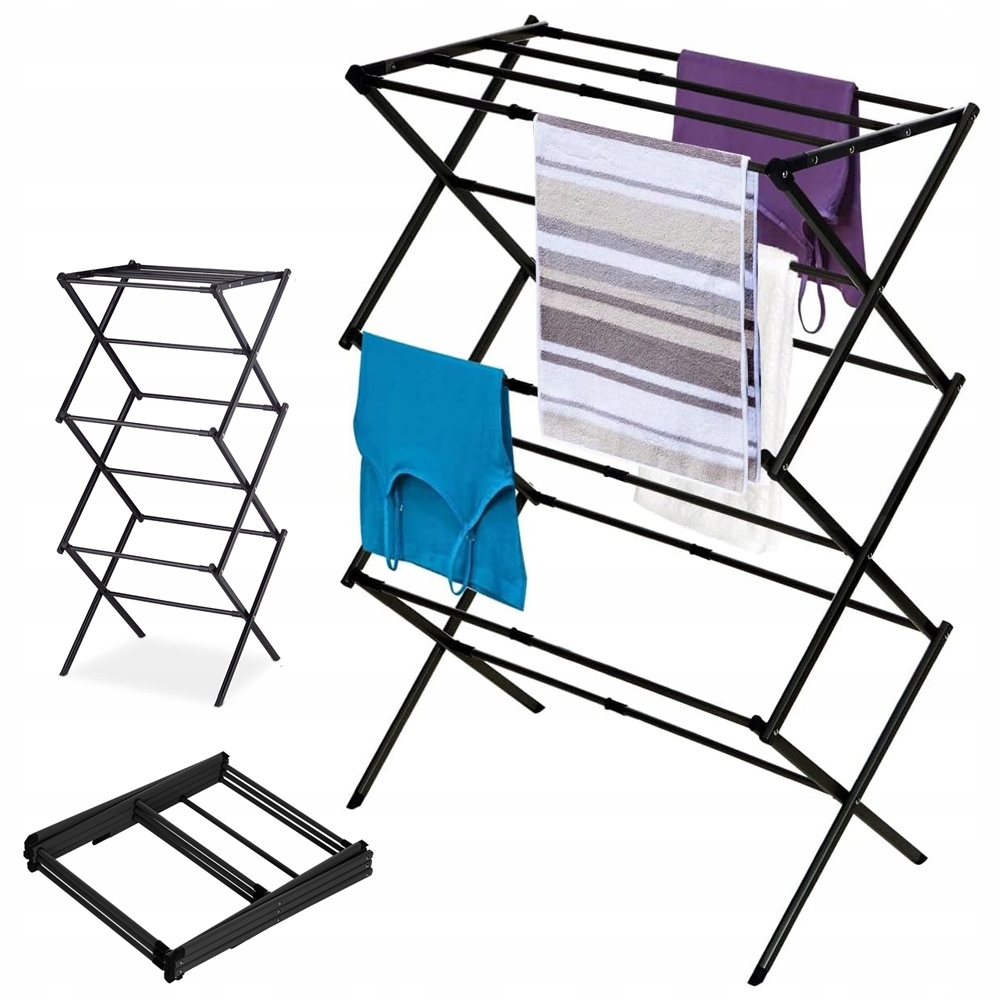Levně Sušák Na Prádlo, Stojící Prádlo, Skládací, Vertikální Stojan