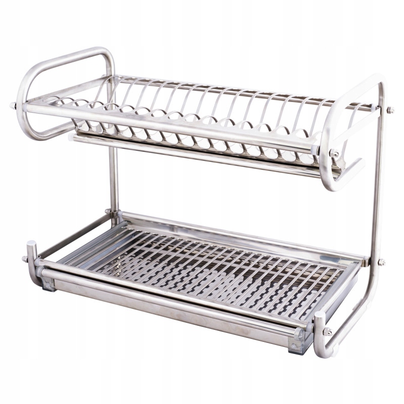 Sušička Nádoby Stojaca Dvojúrovňová Nerezová Oceľ Inox Amix
