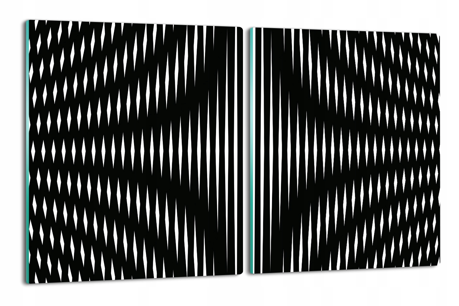 s potiskem, obal 2x 40x52, pruhy černobílé