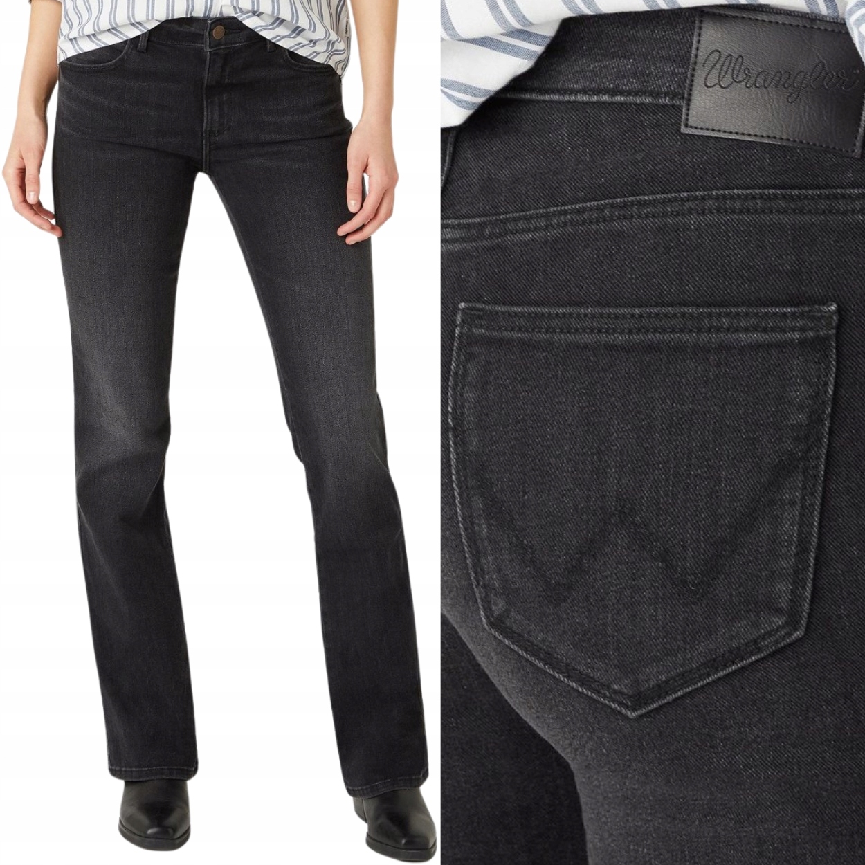 Wrangler Bootcut Soft Star rozšiřitelné dámské džínové kalhoty W27 L32