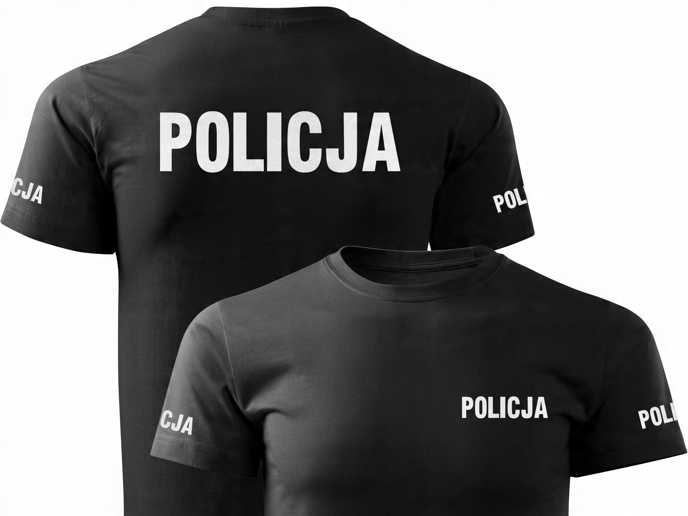 

T-shirt Mundurowy Policja Nadruk Odblaskowy XXL
