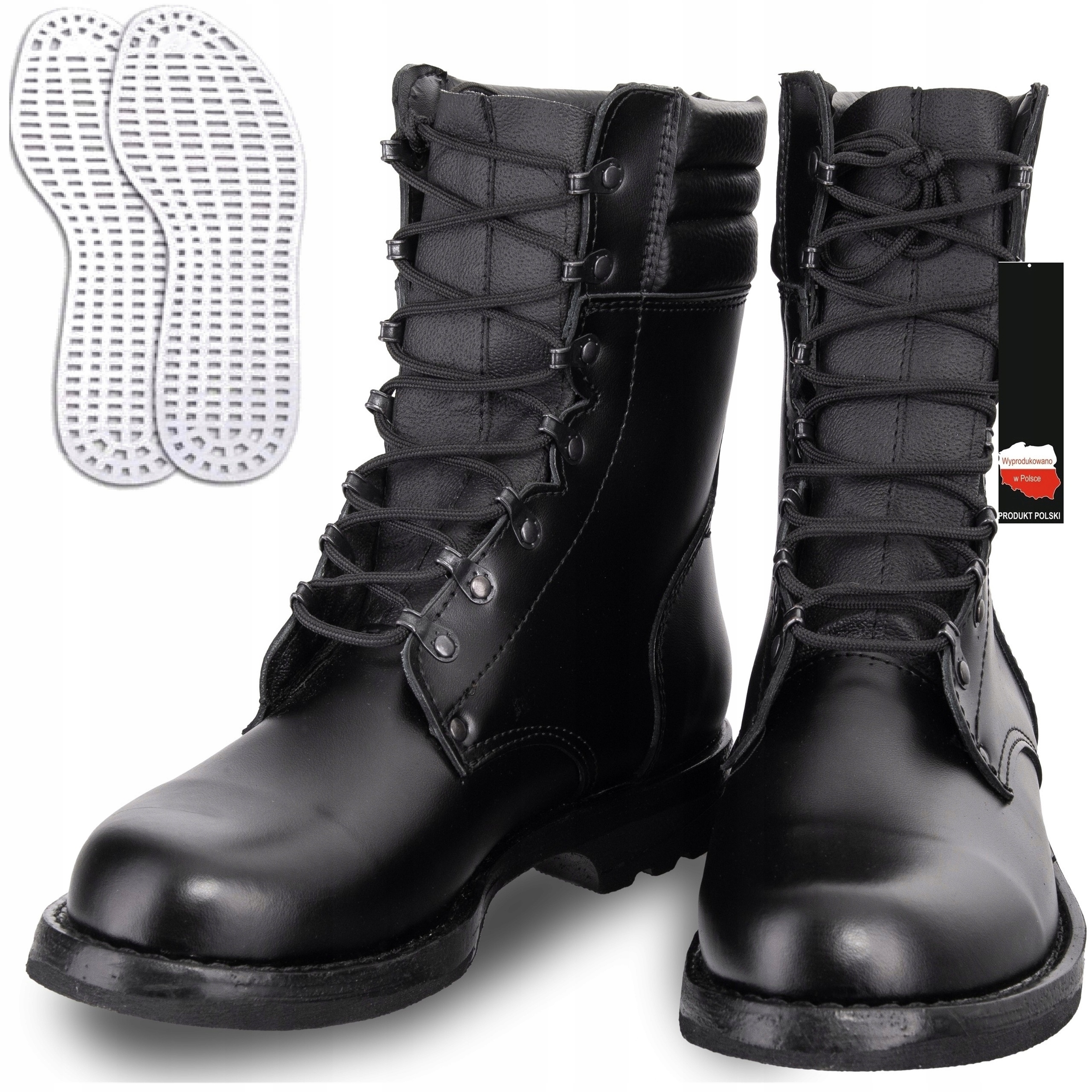 Buty Wojskowe Skoczki Desanty wz919 Pl Skórzane Czarne Grom r.46