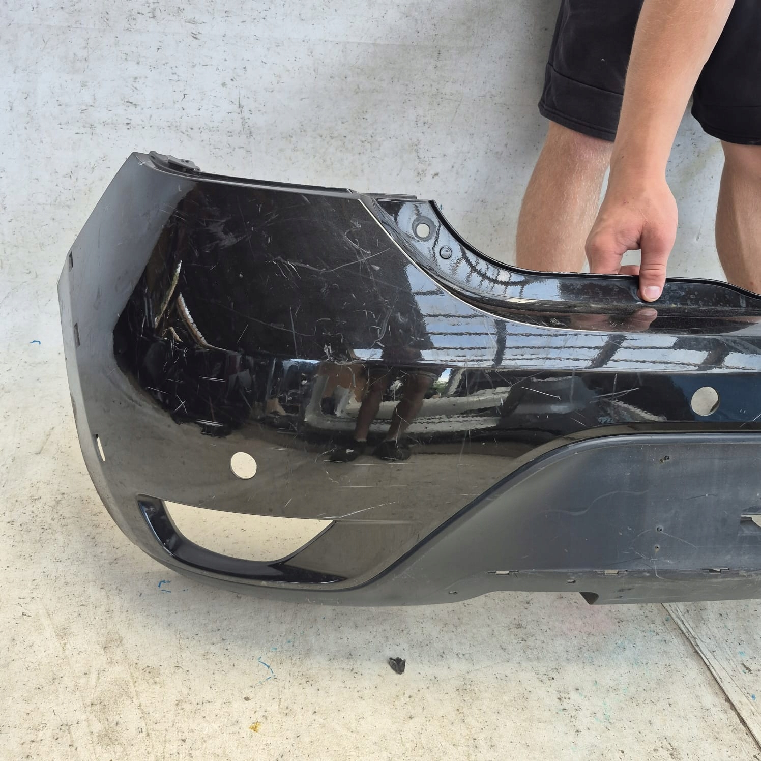 DACIA SANDERO STEPWAY II 2 LIFT 16- bumper rear part rear 4XPDC