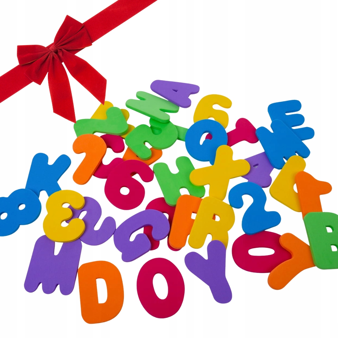 

Literki I Cyferki piankowe 36szt Bocioland