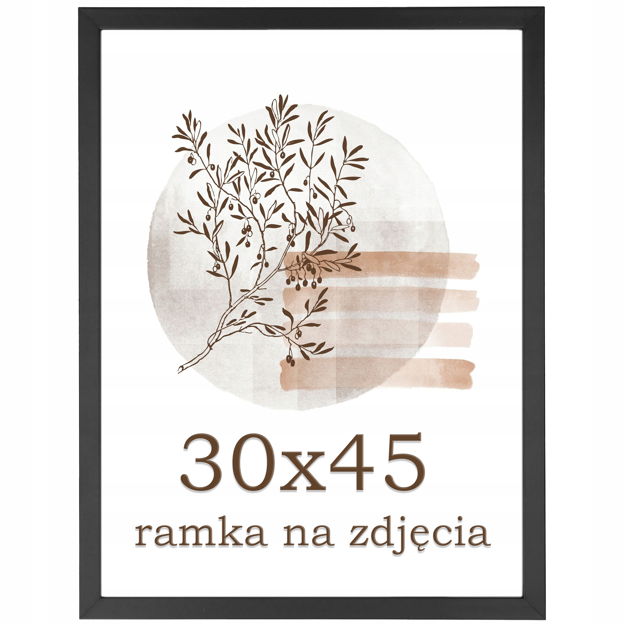 

Ramka na zdjęcia 30x45 ramki czarna rama foto