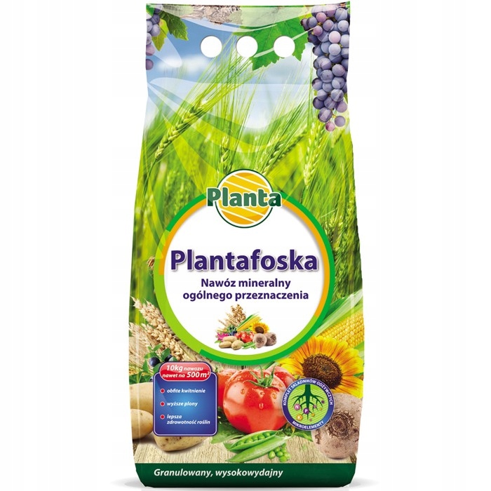 

Nawóz 10kg Foska Azot Fosfor Potas Bogaty Skład