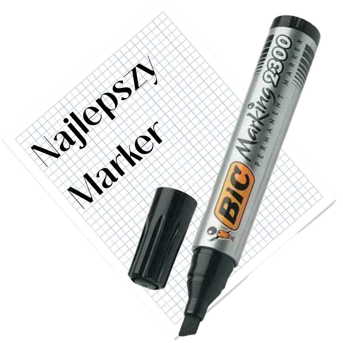 BIC MARKER PREMANENTNY CZARNY WYSOKA WYDAJNOŚĆ Marka BIC