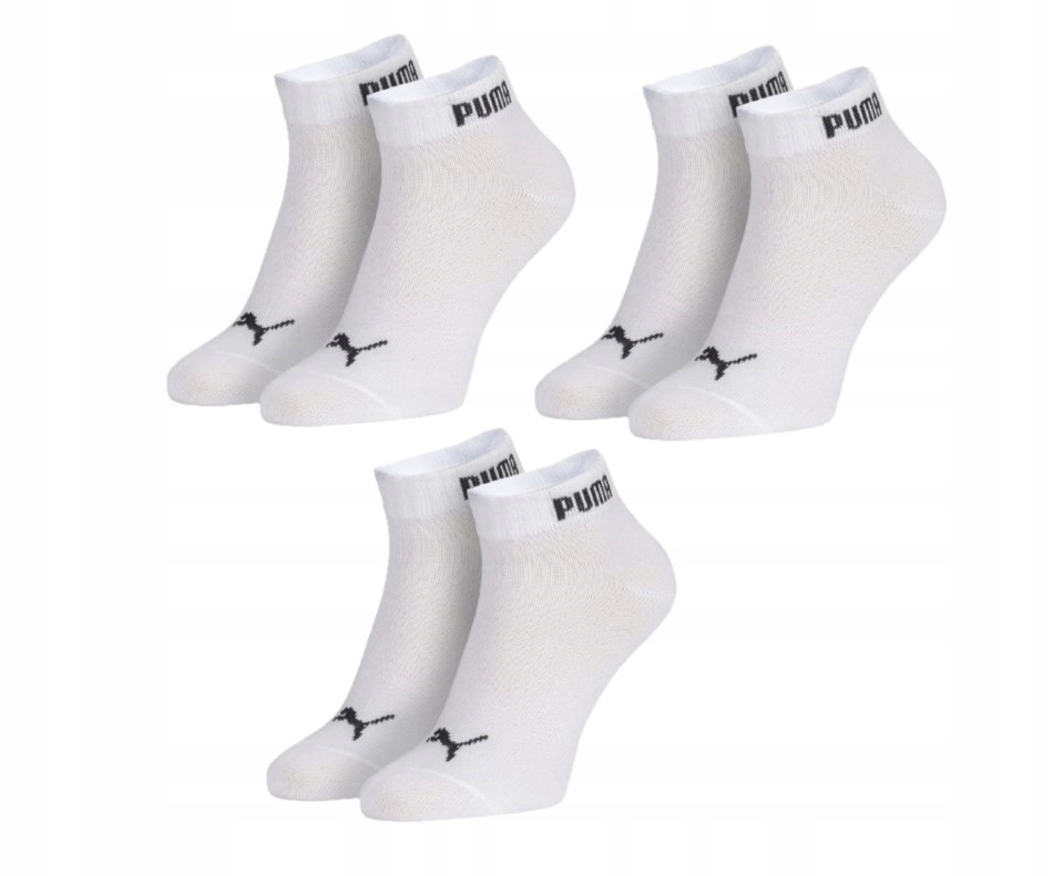 Skarpety Puma quarter 3-pack białe 43/46 Marka Puma