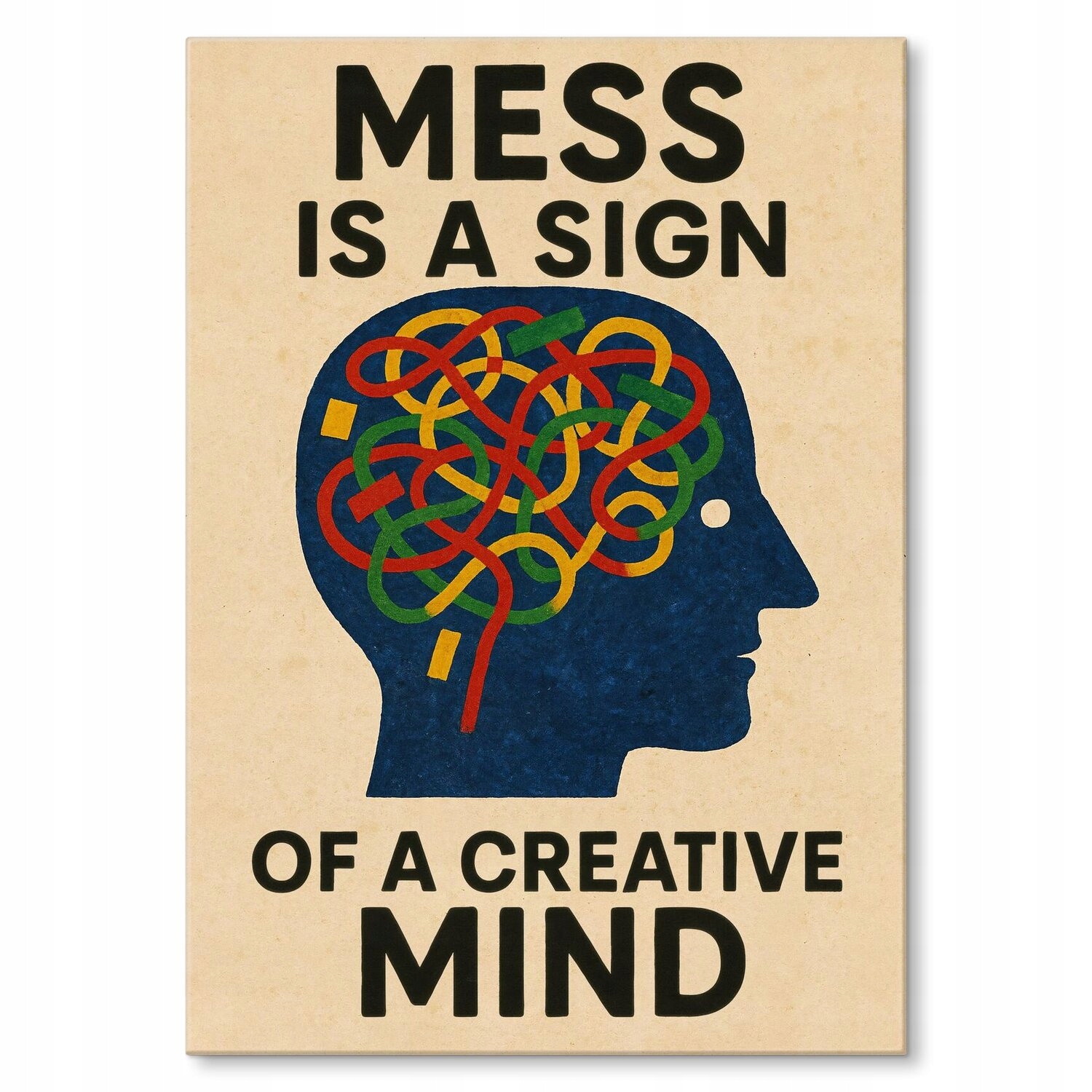 Plakát Nepořádek Creative mind mess Szyld Plech 30 x 42 cm Zdarma