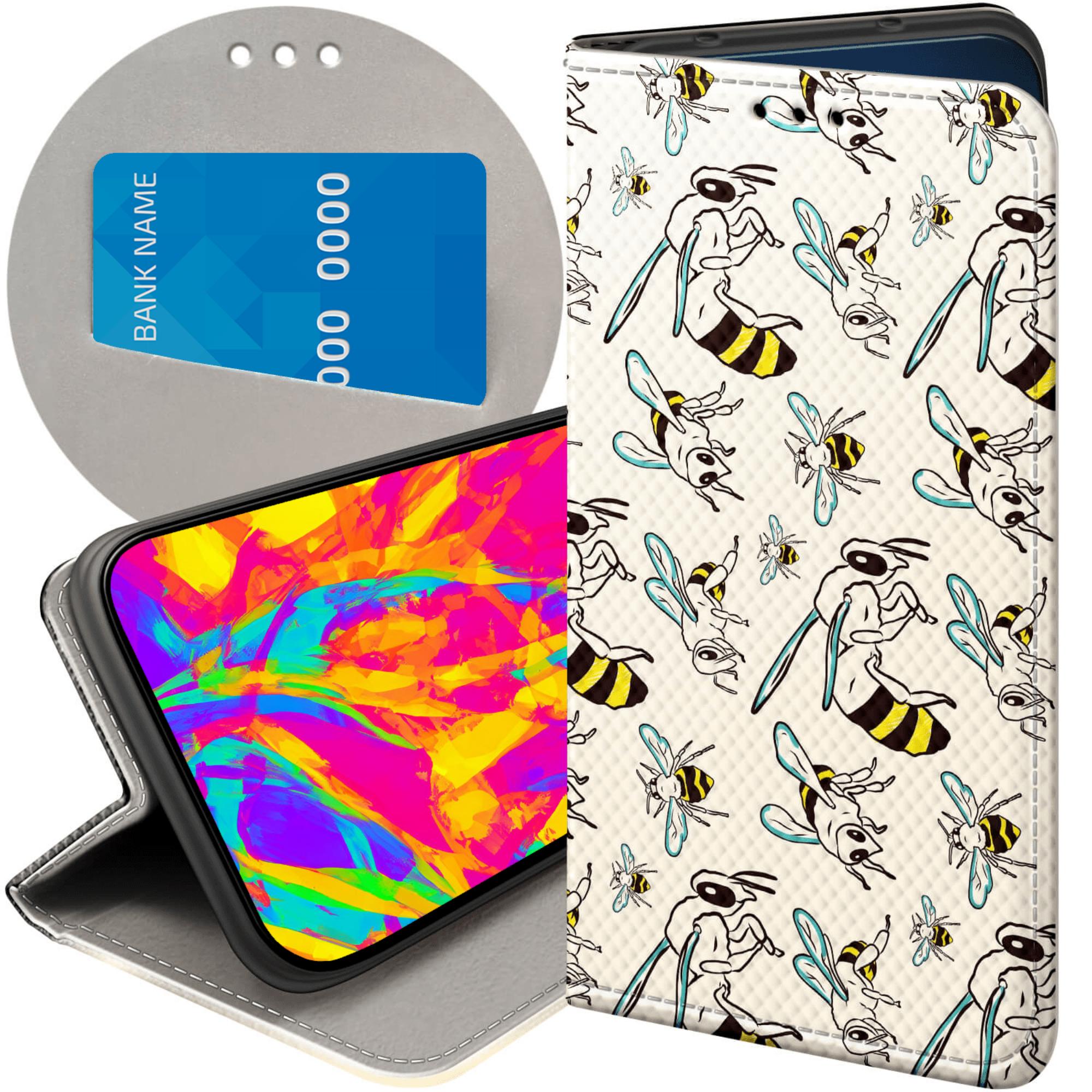 Etui Z Klapką Do Huawei P30 Pro Owady Motyle Pszczółki Futerał Case