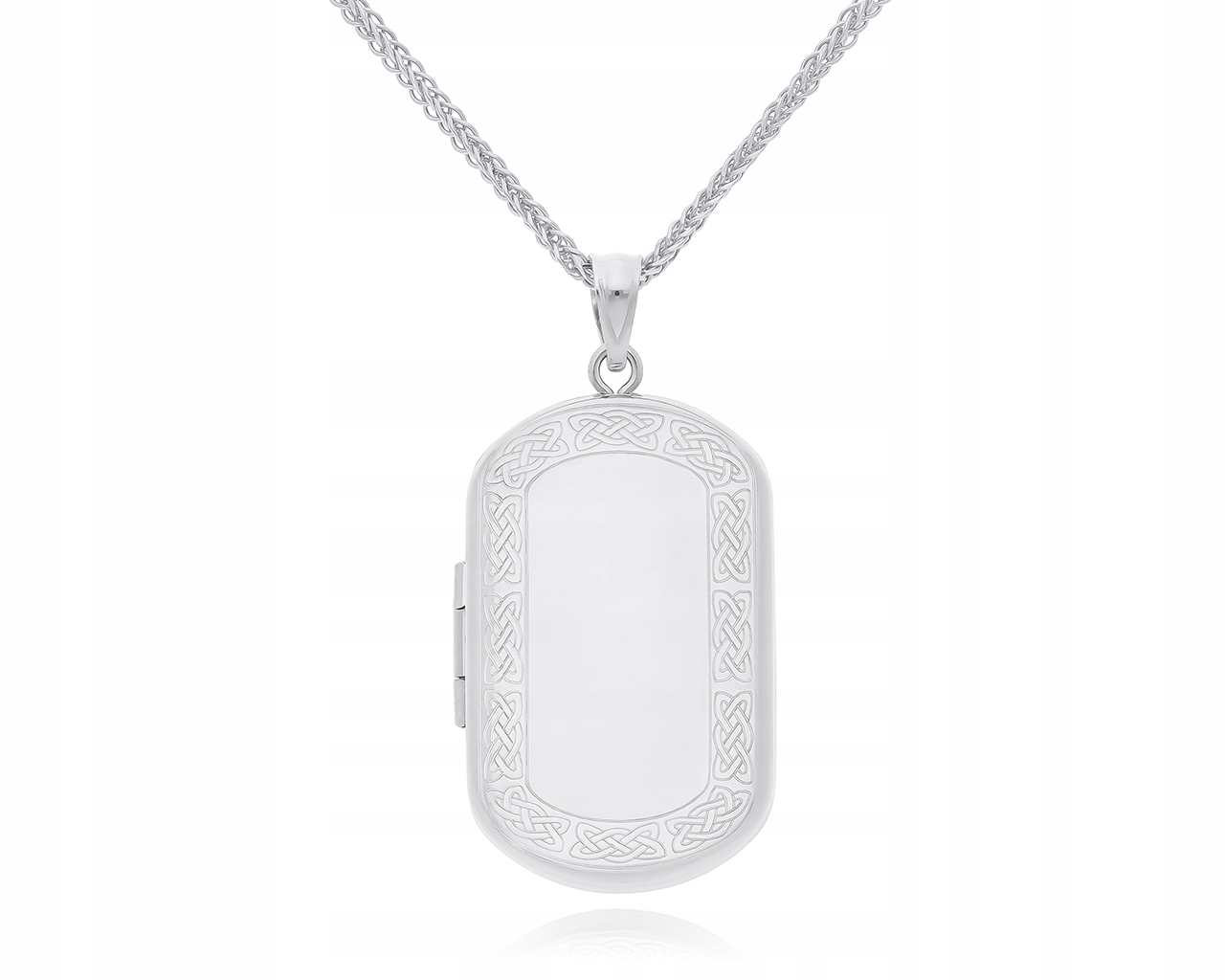 Strieborný dámsky náhrdelník s foto puzdrom + gravír pr.925 d.55 cm